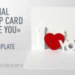 Pop Up Card «I Love You» Within I Love You Pop Up Card Template