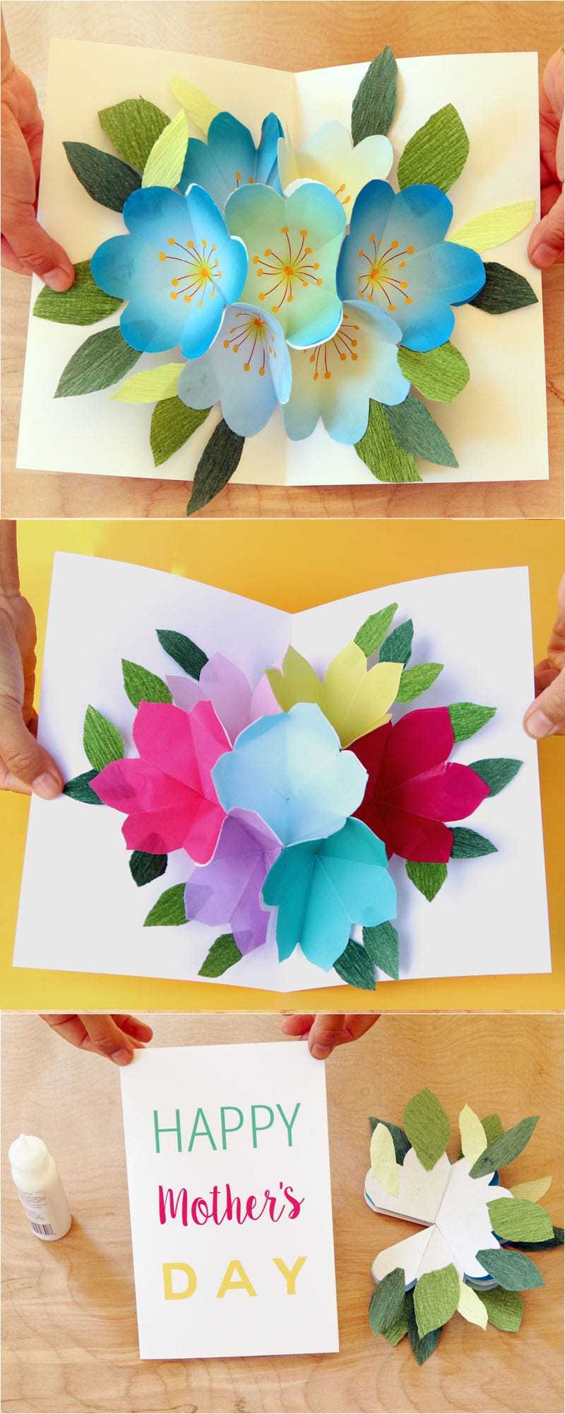 Pop Up Flowers Diy Printable Mother's Day Card – A Piece Of In Printable Pop Up Card Templates Free