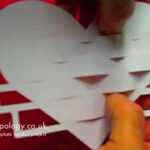 Pop Up Valentine's Kineticard Tutorial – Origamic Architecture Within 3D Heart Pop Up Card Template Pdf