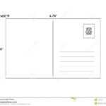 Post Card Template – Vector Stock Illustration Pertaining To Post Cards Template