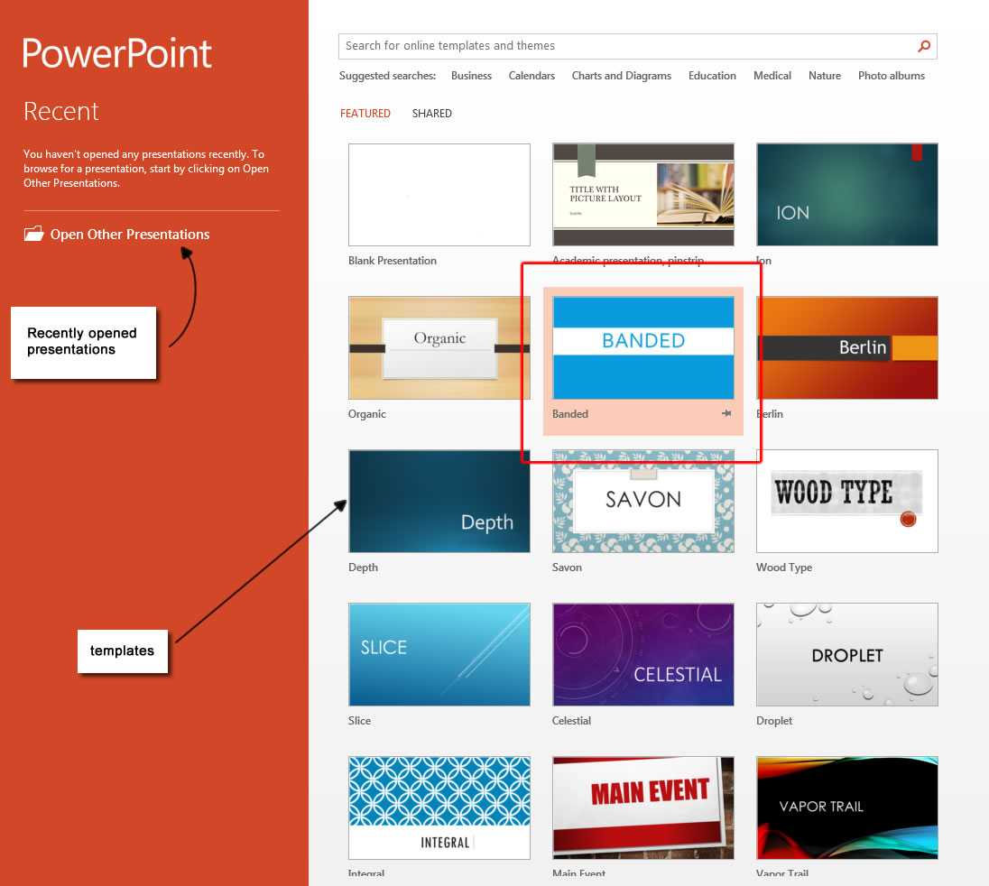 Powerpoint 2013 Templates – Microsoft Powerpoint 2013 Tutorials Intended For What Is A Template In Powerpoint