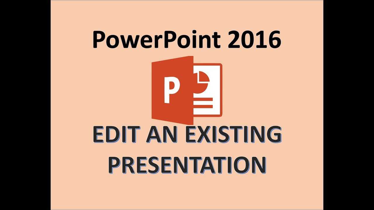 Powerpoint 2016 – Edit A Powerpoint Presentation – How To Edit Ppt Slides,  Editing In Ms Power Point For How To Edit A Powerpoint Template