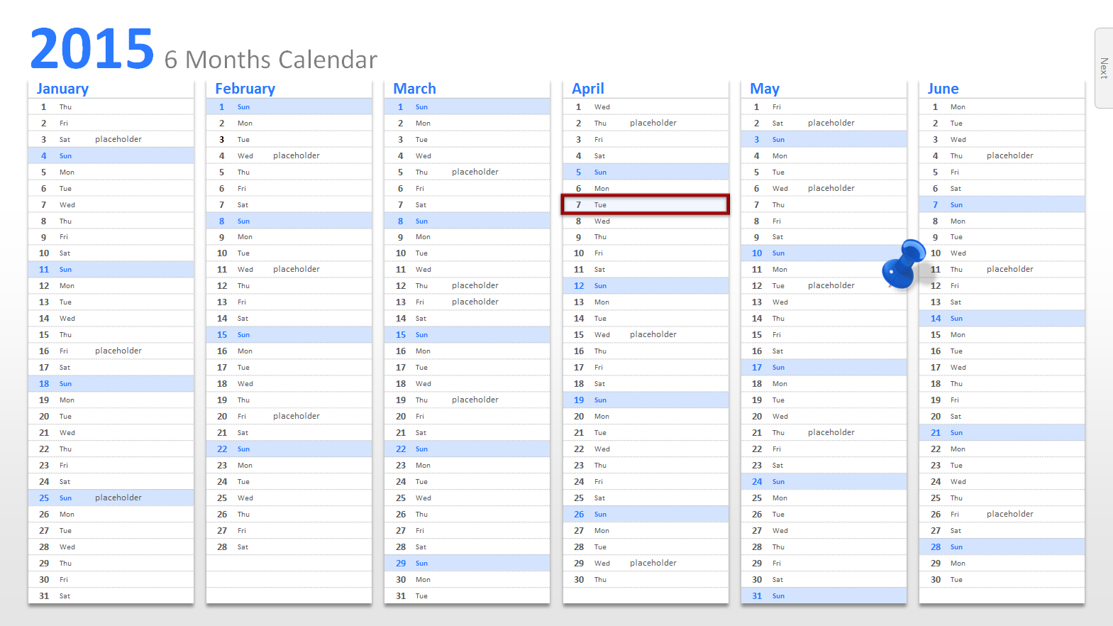 Powerpoint Calendar: The Perfect Start For 2015 With Regard To Powerpoint Calendar Template 2015