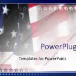 Powerpoint Template: American Flag Patriotic On Faded Throughout Patriotic Powerpoint Template