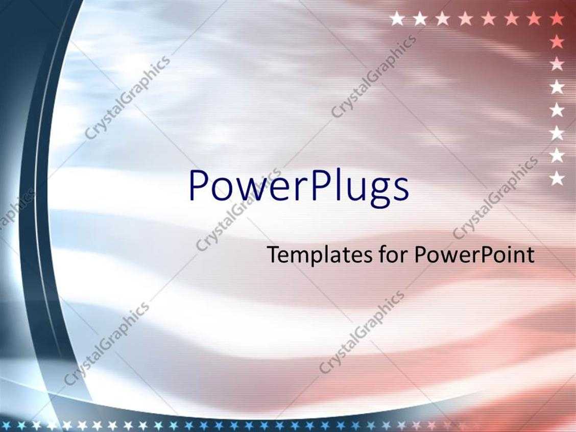 Powerpoint Template: American Flag Patriotic United States Throughout Patriotic Powerpoint Template