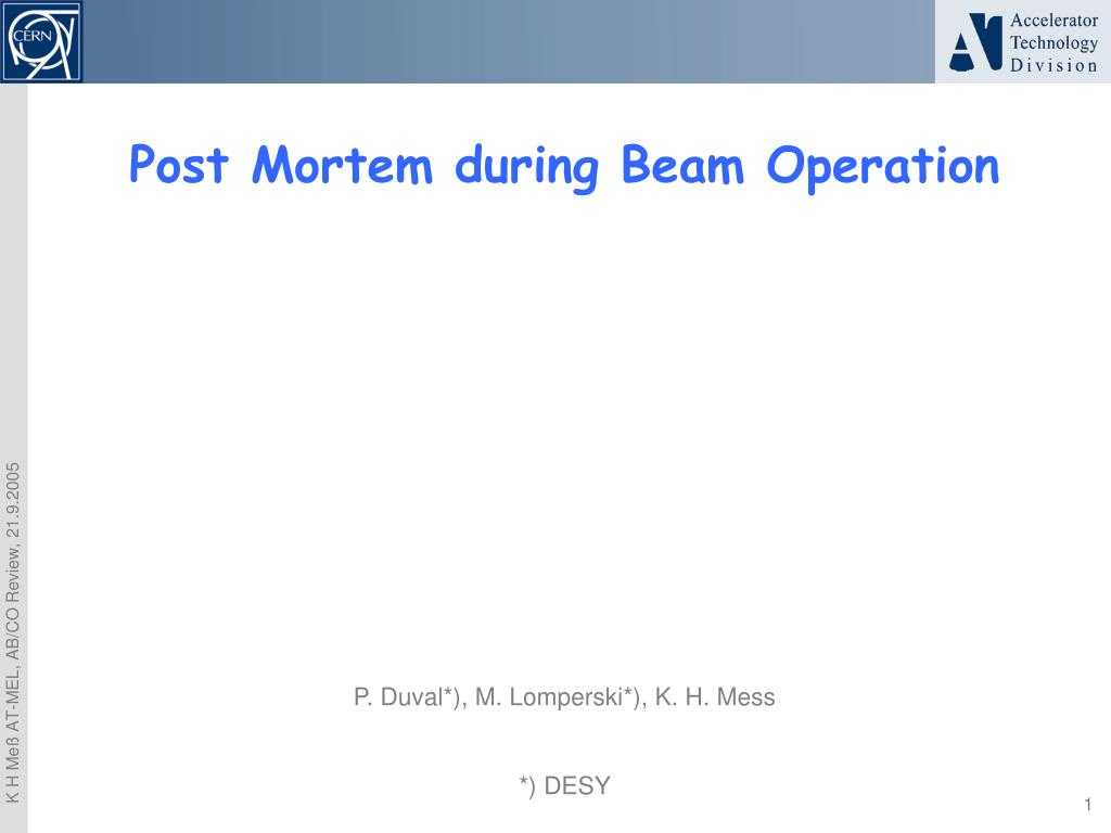 Ppt – Post Mortem During Beam Operation Powerpoint Inside Post Mortem Template Powerpoint