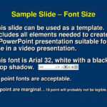 Ppt – Sample Slide – Font Size Powerpoint Presentation, Free Intended For Powerpoint Presentation Template Size