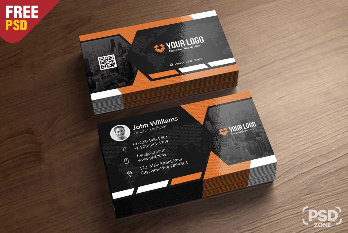 Premium Business Card Templates Free Psd – Psd Zone Within Psd Visiting Card Templates