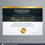 Premium Certificate Design. Diploma Award Vector Template Within Award Certificate Design Template