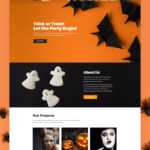 Premium Halloween WordPress Themes 2020 | Templatemonster Intended For Halloween Costume Certificate Template