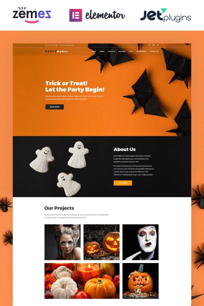 Premium Halloween WordPress Themes 2020 | Templatemonster Intended For Halloween Costume Certificate Template