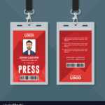 Press Id Card Design Template within Media Id Card Templates