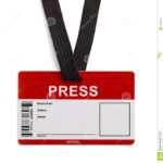 Press Id Card Stock Photo. Image Of Label, Broadcasting In Media Id Card Templates