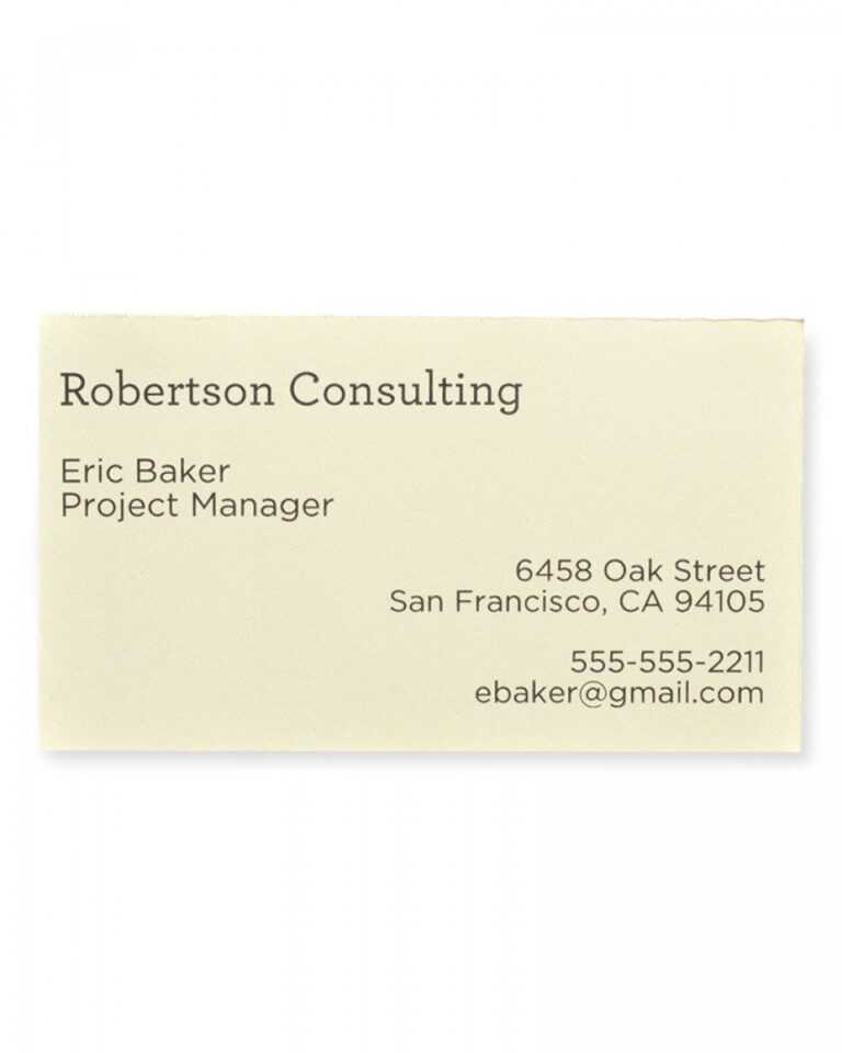 Gartner Business Cards Template