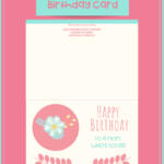 Printable Birthday Card – Mom Pertaining To Foldable Birthday Card Template