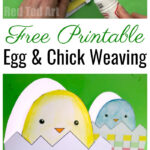 Printable Easter Chick Card With Woven Egg – Red Ted Art Pertaining To Easter Chick Card Template