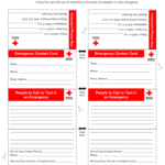 Printable Emergency Card Template – Fill Online, Printable Within In Case Of Emergency Card Template