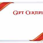 Printable Gift Certificate Templates In Fillable Gift Certificate Template Free