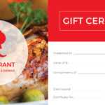 Printable Restaurant Gift Certificate | Template Business Within Restaurant Gift Certificate Template