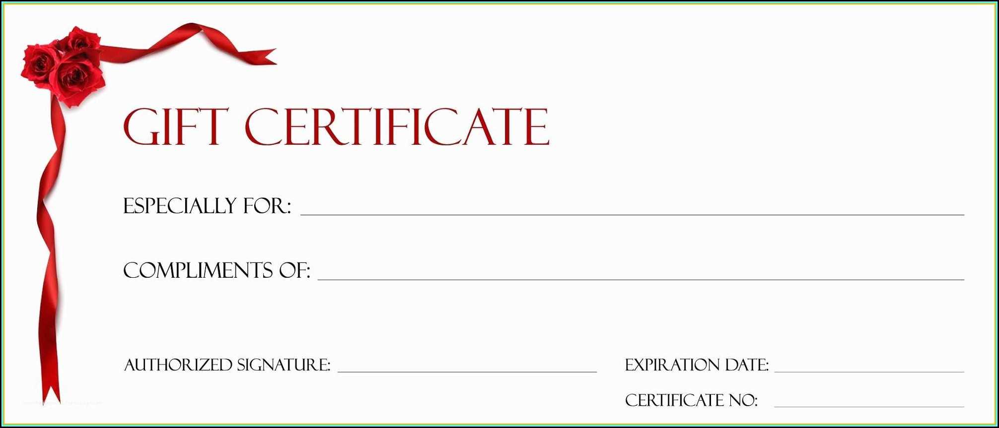Printable Salon Gift Certificate Templates – Template 2 Inside Salon Gift Certificate Template