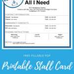 Printable Stall Card – The Printable Pony Inside Horse Stall Card Template