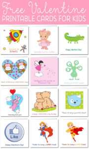 Printable Valentine Cards For Kids with regard to Valentine Card Template For Kids