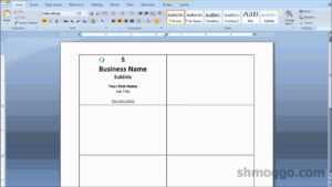 Printing Business Cards In Word | Video Tutorial for Business Card Template For Word 2007
