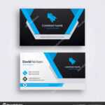 Professional Abstract Business Card Clean Fresh Design Intended For Professional Name Card Template