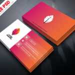 Professional Business Card Psd Free Download For Free Psd Visiting Card Templates Download