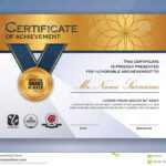 Professional Certificate Template Design Stock Vector With Professional Award Certificate Template