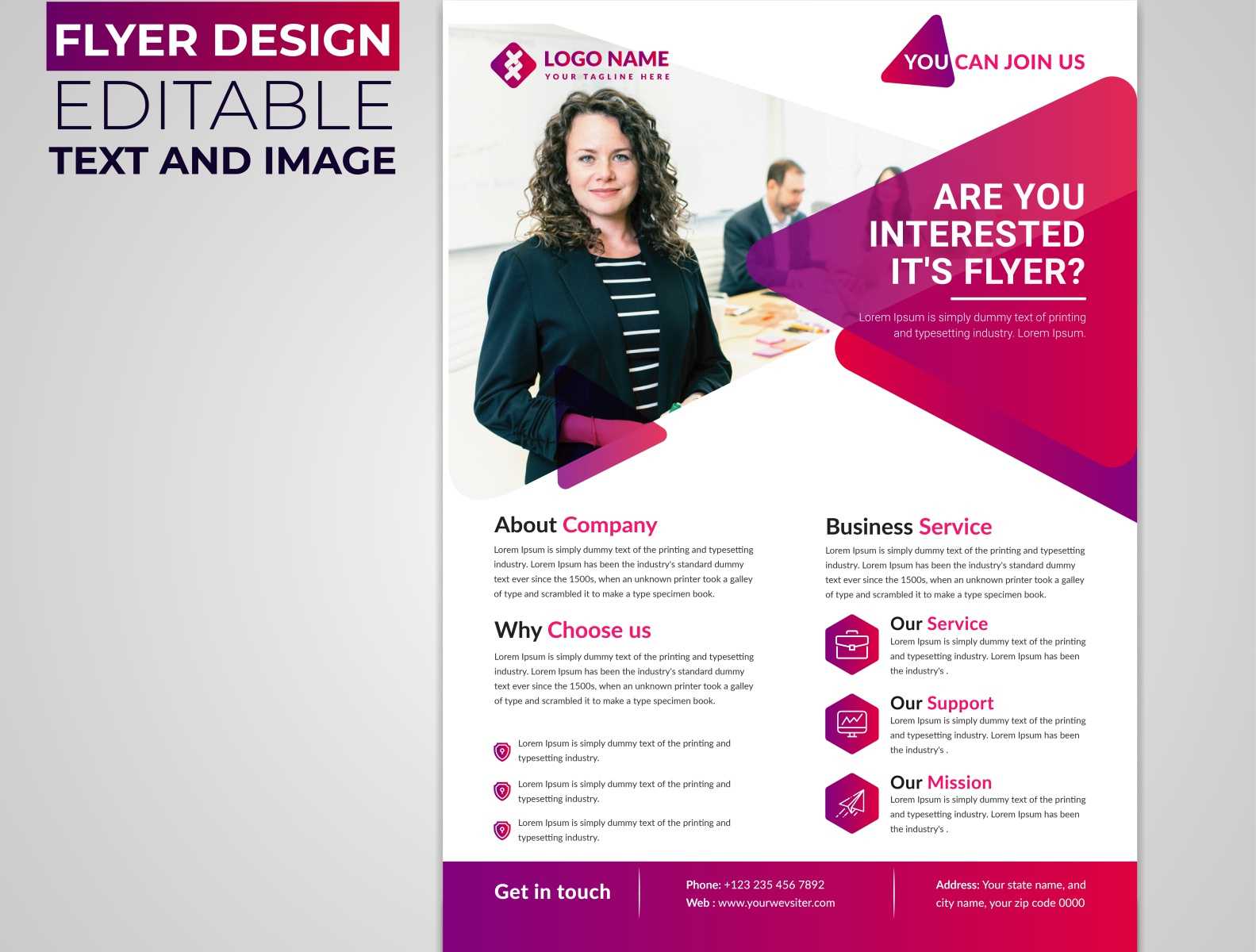 Professional Corporate Flyer Design Templates In Professional Brochure Design Templates