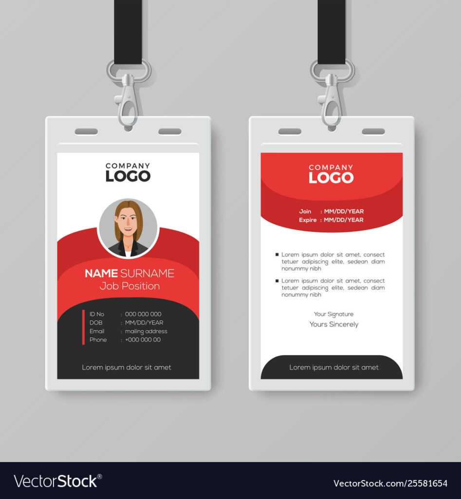 Professional Employee Id Card Template pertaining to Work Id Card