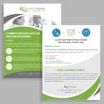 Professional, Serious, Information Technology Flyer Design For One Page Brochure Template