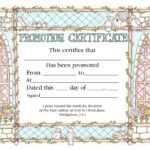Promotion Certificate – Certificate – Promotion – Christian Regarding Promotion Certificate Template