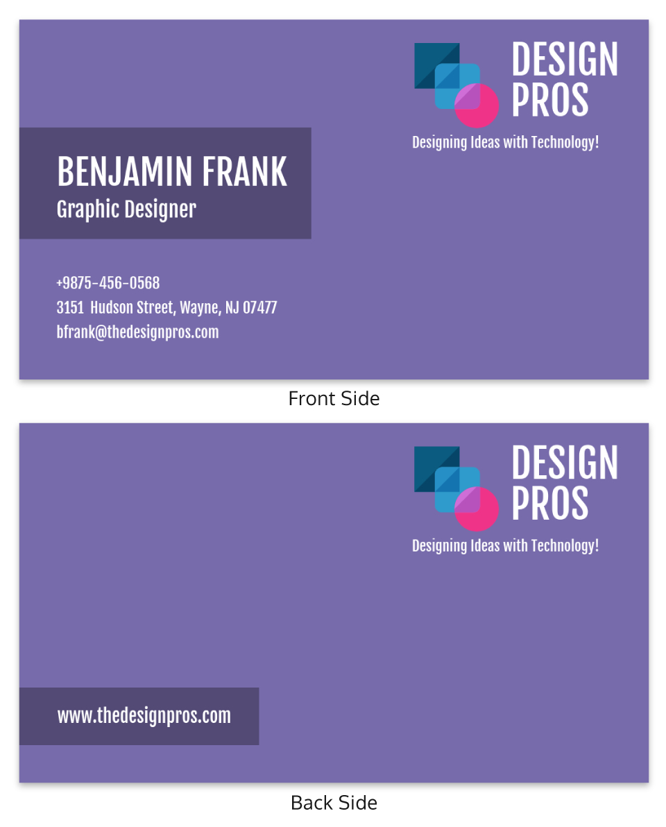 Purple Design Professional Business Card Template Regarding Dog Grooming Record Card Template