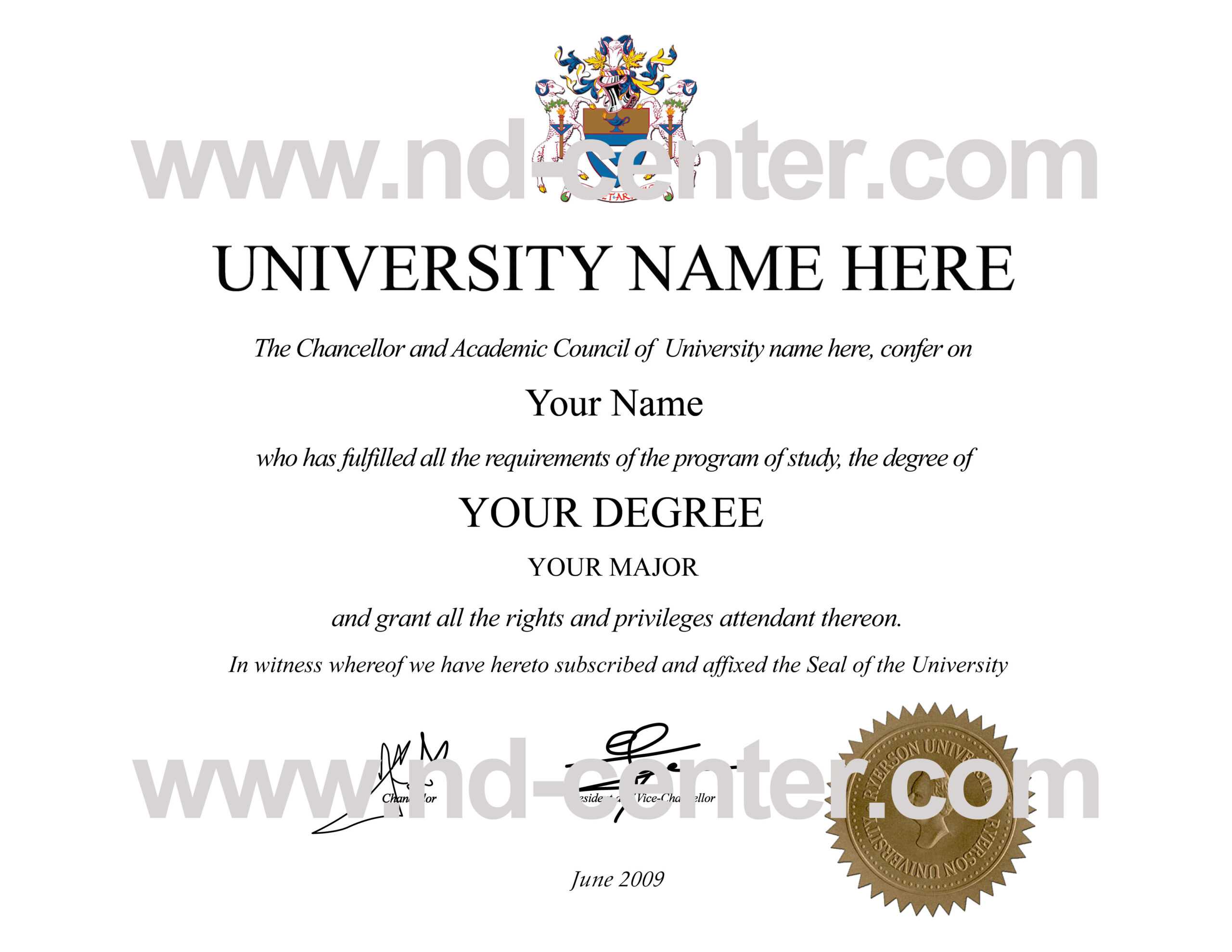 Quality Fake Diploma Samples In Masters Degree Certificate Template
