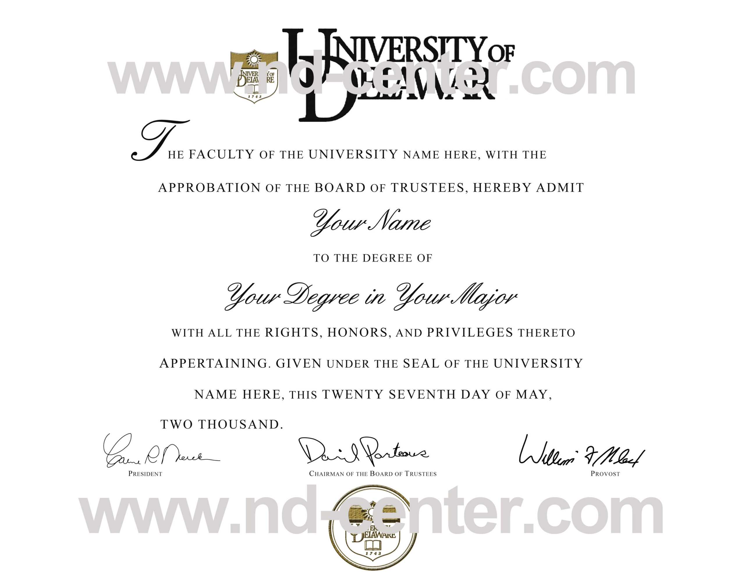 Quality Fake Diploma Samples Inside College Graduation Certificate Template