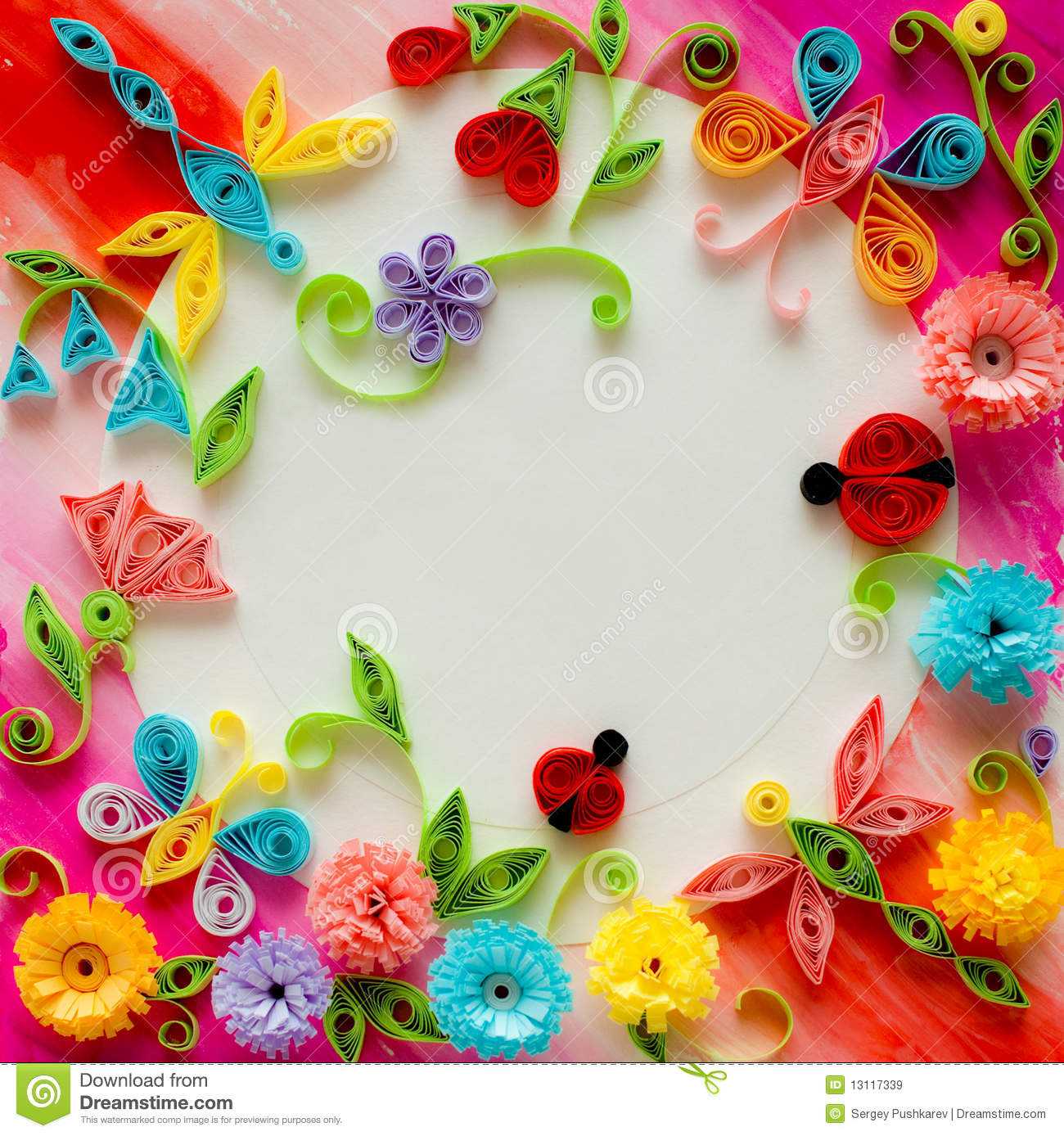Quilling Greeting Card Blank Template Stock Image – Image Of Regarding Free Printable Blank Greeting Card Templates