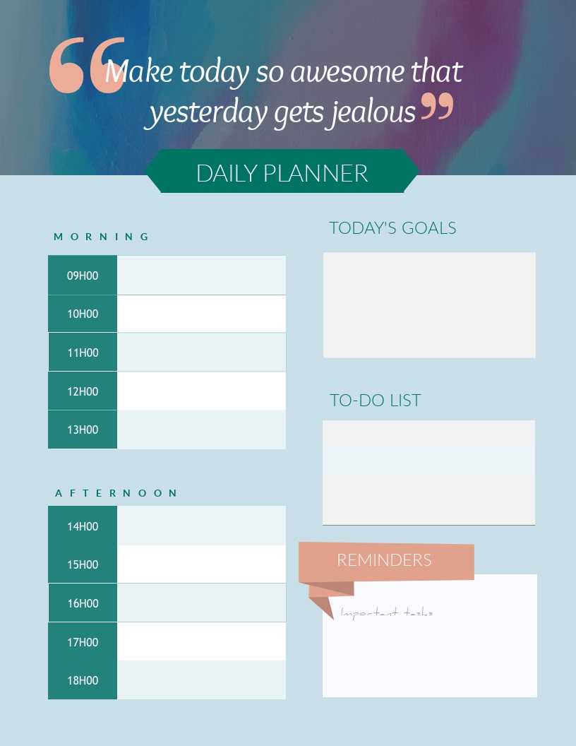 Quote And Daily Planner – Schedule Template – Visme Regarding Ibm Business Card Template
