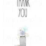 Rae Dunn Inspired Floral Mason Jar Thank You Card — Impromptu Photography Pertaining To Michaels Place Card Template