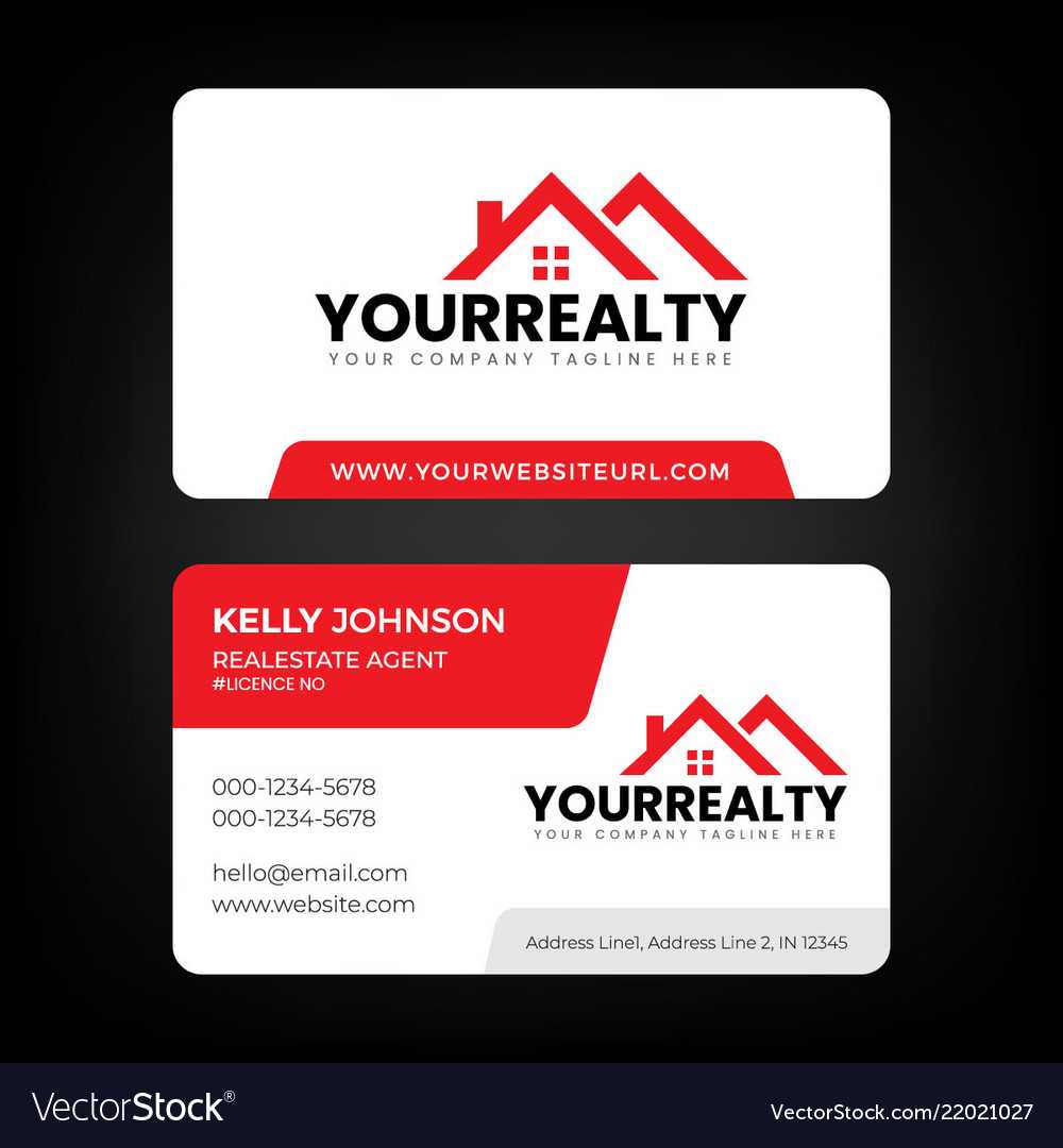 Real Estate Business Card And Logo Template Throughout Real Estate Agent Business Card Template