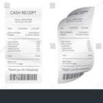Realistic Payment Paper Bills Cash Credit Stock Vector Inside Credit Card Bill Template