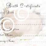 Reborn Baby Doll Birth Certificate Instant Download To Print Free Ship Regarding Baby Doll Birth Certificate Template