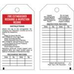 Recharge And Inspection Record Tags: Fire Extinguisher Recharge And  Inspection Record: … For Fire Extinguisher Certificate Template