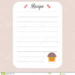Recipe Card Template. Cookbook Template Page. For Restaurant Regarding Restaurant Recipe Card Template