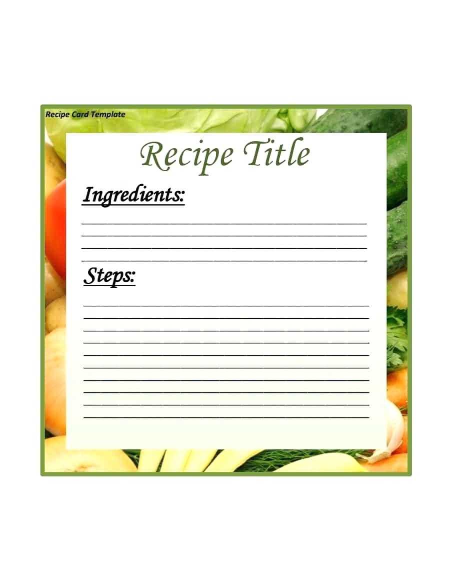 Recipe Card Template Microsoft Word – Bestawnings Regarding Free Recipe Card Templates For Microsoft Word