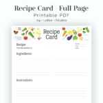 Recipe Card Template Word – Bestawnings For Fillable Recipe Card Template