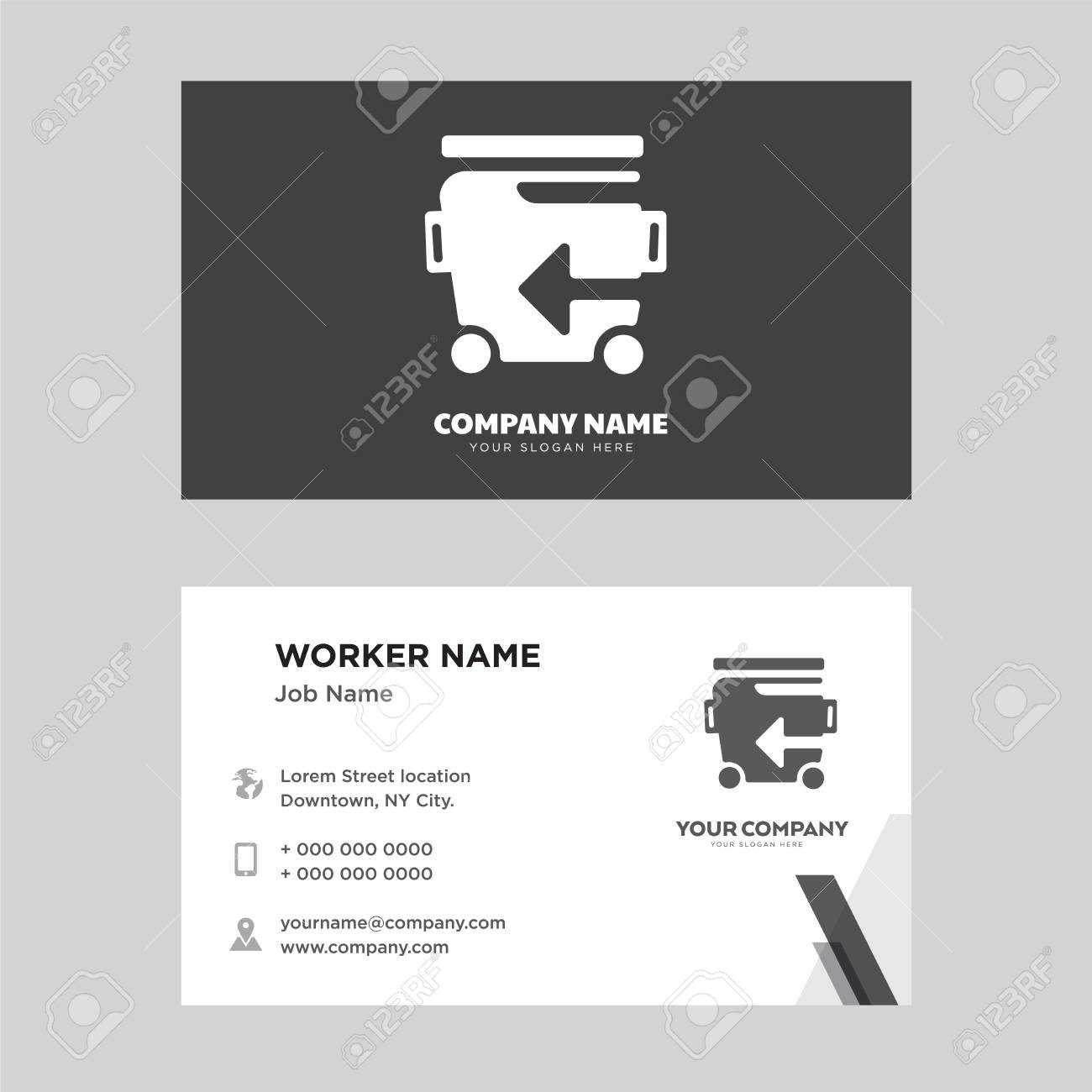 Recycle Bin Business Card Design Template, Visiting For Your.. Inside Bin Card Template