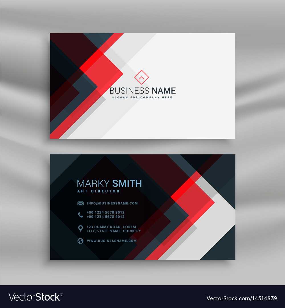 Red And Black Creative Business Card Template Within Unique Business Card Templates Free