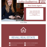 Red Real Estate Business Card Template With Real Estate Agent Business Card Template